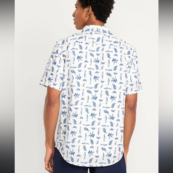 Old Navy Other - Old Navy Everyday Shirt Casual Button Down Cotton Mediterranean Novelty Print